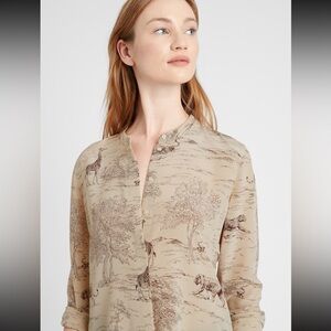 Banana republic washable silk blouse